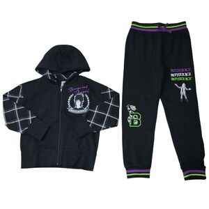 Character Girls 2-Piece Hoodie & Jogger Fleece Set - Beetlejuice